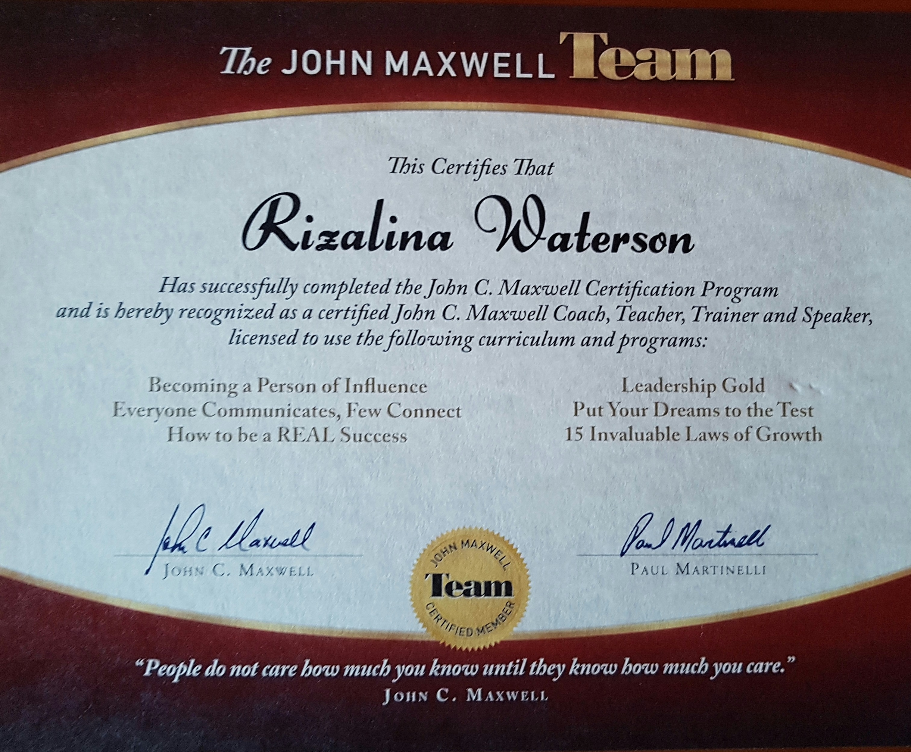 John Maxwell Team My Content